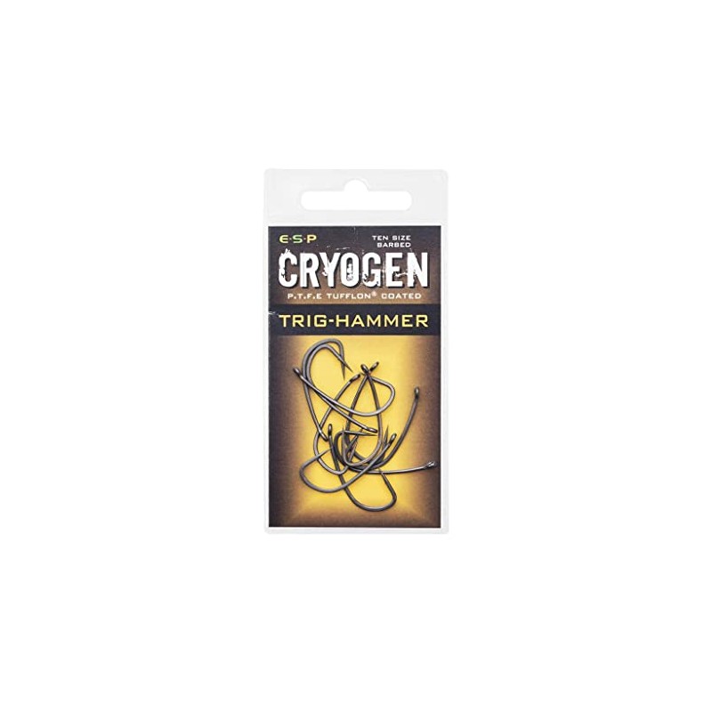 ESP Cryogen Trig Hammer Barbless Carp Hooks: 6