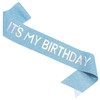 MGJSRNH Birthday Gift for Girl,'It's My Birthday' Sash for Girl,Silver