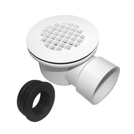 PVC 2''Side Outlet Drain Assembly，for Low Profile Shower Drain Trap and Shower Base Drain