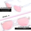 FancyPink Women's Polarized Sunglasses- UV400 Protection Mirrored Beach Eyewear, Designer