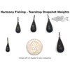 Harmony Fishing - Tungsten Teardrop DropShot/PowerShot Weights (3/4oz (4 Pack))