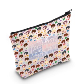 WZMPA Korean Seventeen Makeup Bag K-Pop Cartoon Lovers Gift Korea Album Seventeen Zipper Travel Bag Kpop Band Merchandise, joshua, Fit: