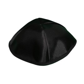 KIPPIK Satin Set Lot Kippah Hat for Men & Kids –Beautifully, Breathable, Comfy, Soft, Yamaka Kippa (Black 20cm, 25)