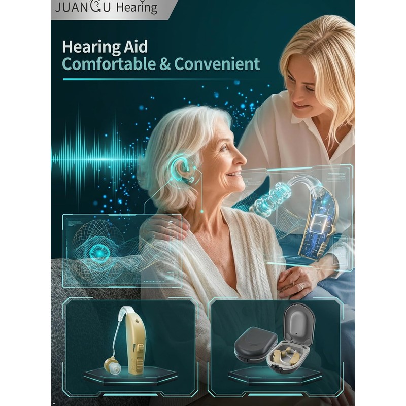 Hearing Aids for Seniors Rechargeable 20H Battery
