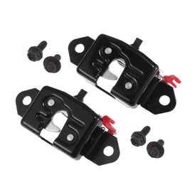 X AUTOHAUX Replacement Rear Liftgate Door Lock Actuator with 4 Screws for Nissan Titan 2004-2012 Tailgate Latch Assembly No.90500ZJ00A/90501ZJ00A Black 1 Pair