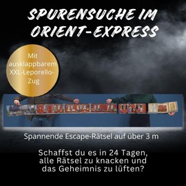 Jagd durch den Orient-Express – Rätsel-Adventskalender: Der einzigartige Escape-Room zum Ausklappen. 24 Tage Rätseln in aufwändig gestaltetem Leporello-Format