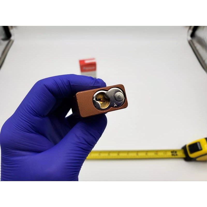 American Lock Padlock 1106D Solid Body 1.5" Shackle Dark Bronze