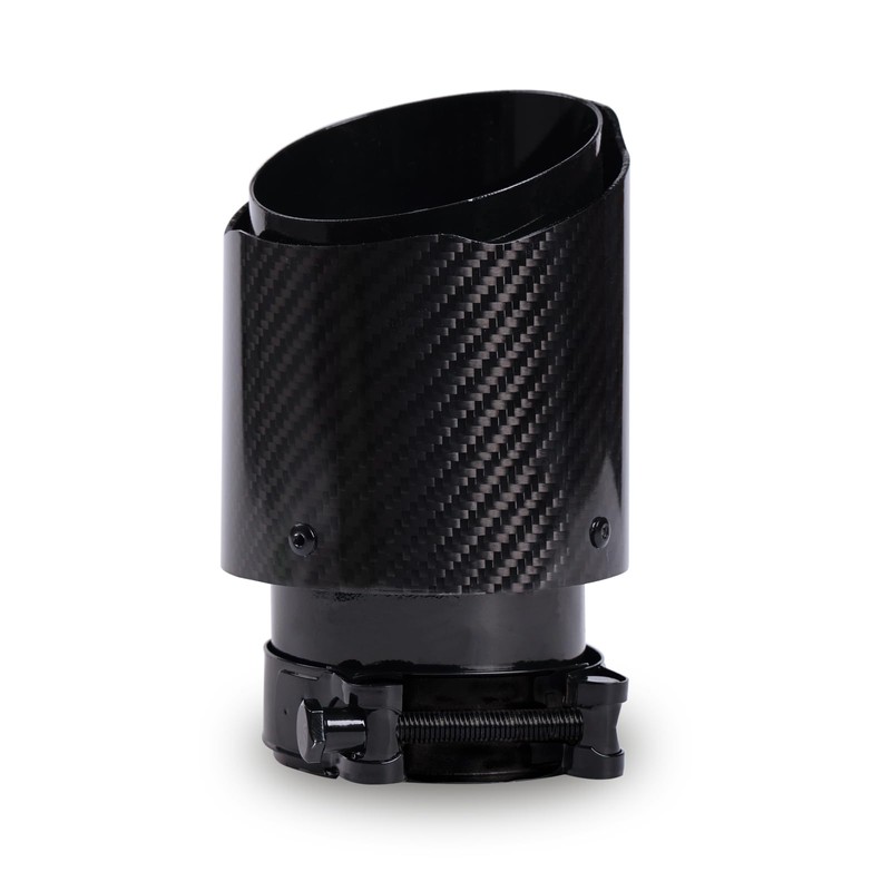 Carbon Fiber Exhaust Tip 2.5" Inlet to 4"Outlet, Universal Tailpipe