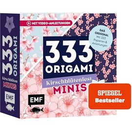 333 Origami Minis – Kirschblütenfest – Dein dekorativer Wendeblock zum kreativen Falten & Notieren: Mit Notizfunktion, Origami-Anleitungen und 333 hochwertigen Papieren im süßen Mini-Format