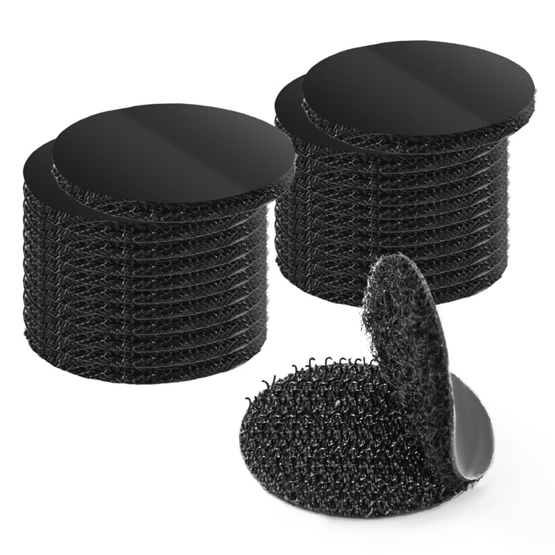 Art3d 8 Sets Hook and Loop Tape Sticky Back, 4"x2"