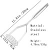Furtony Stainless Steel Potato Masher Potato Press Manual Potato Masher