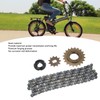 Electric Bike Sprocket Set Gold 11 Teeth Sprocket 114 Links