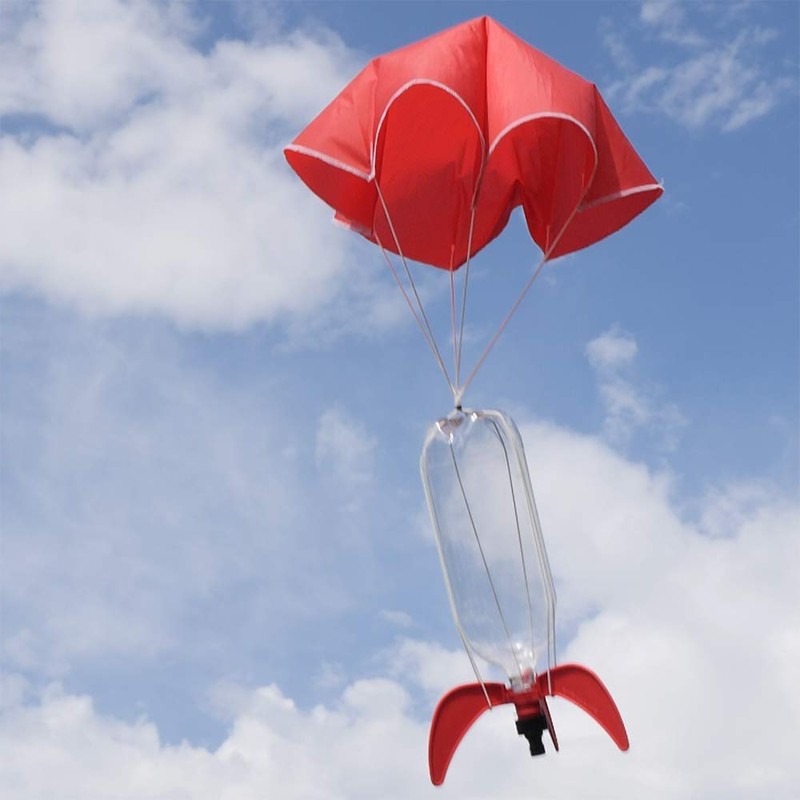Relationshipware StratoChute 24" Red Rip-Stop Nylon Parachute for Water or