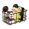 SANNO Powerfu Suction Cup Shower Caddy Basket for Shampoo Combo