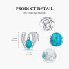 UCADRIT Horseshoe Nose Stud Sterling Silver Horseshoe Corkscrew Nose Ring