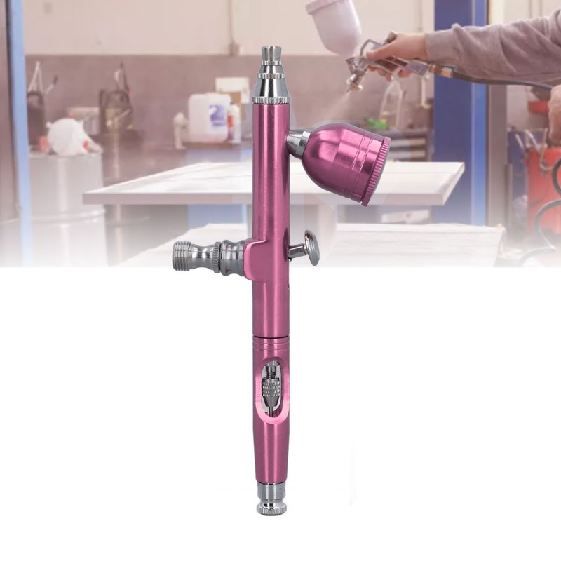 Airbrush Gun Pink 0.3mm Diameter Nozzles Portable Air Brush Painting