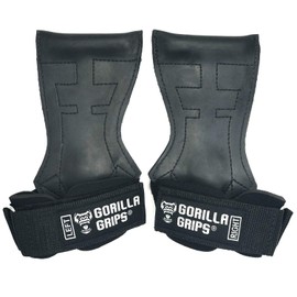Gorilla Squad Gorilla Grips, Power Grip, Ver.2.6, High Strength Non-Slip Rubber, Unisex, Grip Strength Assistance, White, L