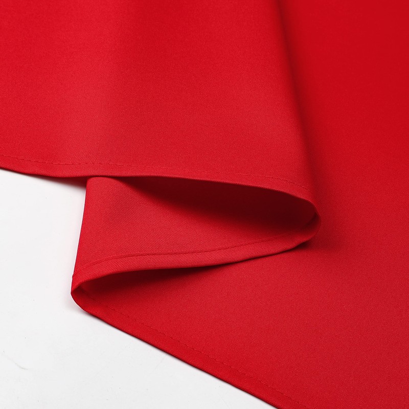 Home Direct Large Rectangular Fabric Tablecloth 140x200cm 55"x78" Red