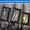 Alwonder 5-Pack Fishing Lure Wraps Durable Clear PVC Lure Covers