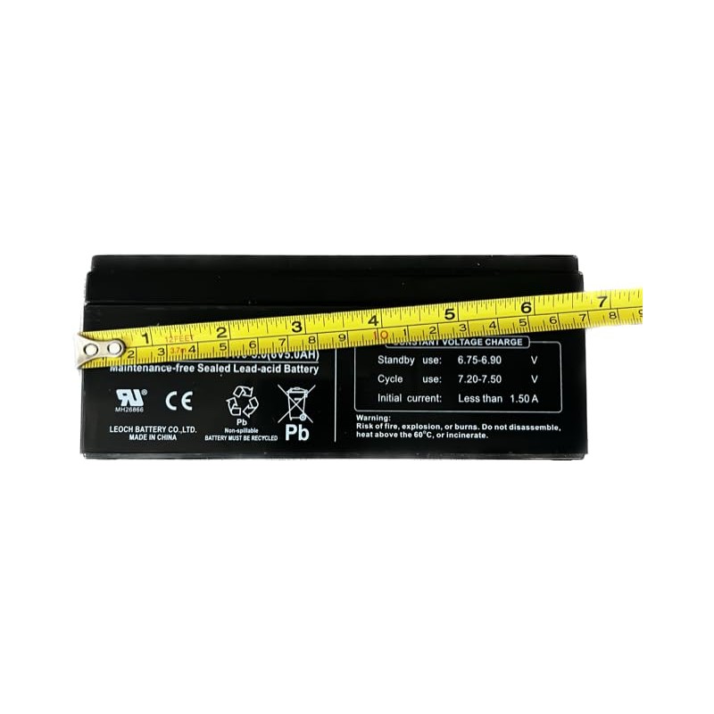 MNM Scales Leoch DJW6-5.0 (6 Volt 5.0 AH) SLA Battery