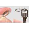 10 Pcs 25mm 30mm Keyring Metal Flat Split Key Ring