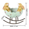 Bunnies in a Egg Cradle, Two Laughing Bunny Rabbits in