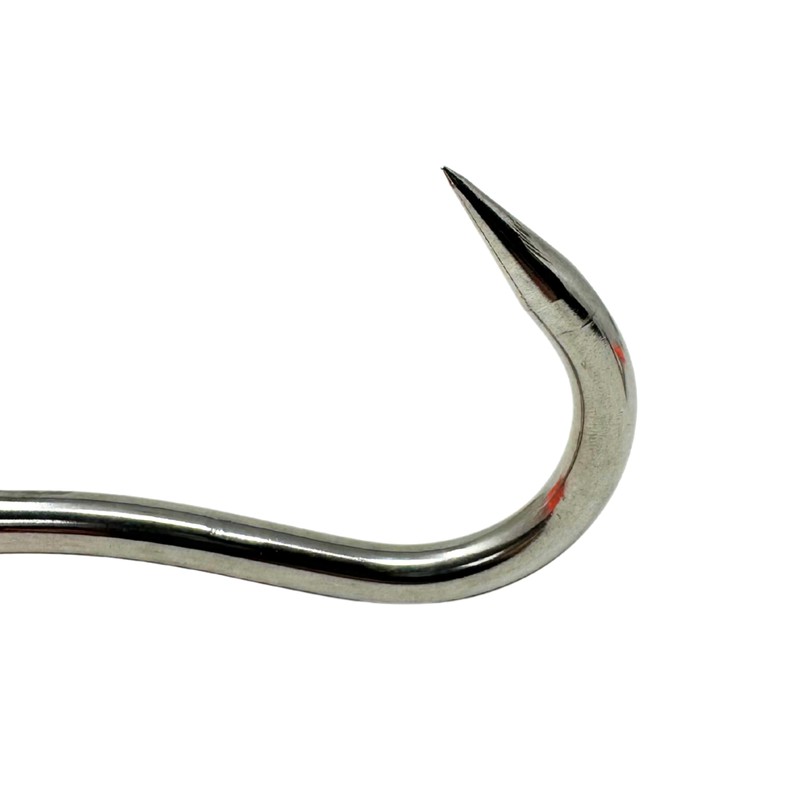 Cutlery Mania Stainless Steel Meat Hooks | Orange Plastic Handle