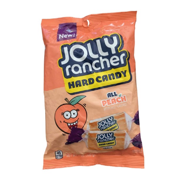 Jolly Rancher All Peach Hard Candy, 7 Oz