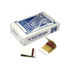 D.D. Bean & Sons 50 Plain White Matches Matchbooks for Wedding Birthday Wholesale Made in America