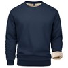 MAGCOMSEN Mens Sweatshirt with Sherpa Lining Pullover Men Winter Basic