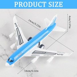 Aeroplane Toys, Fun Airplane Toys, Metal Pull Back Toy Aeroplane for Kids 3 4 5 6 Years Old, Die Cast Aircraft Models, Durable Toy Plane Vehicles for Boys Girls, Birthday Gifts for Kids