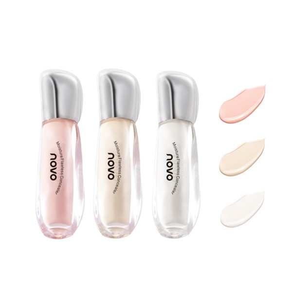LIANGNISHI Tri-Color Concealer, Matte, Strong Facial Concealer, Long Lasting, Waterproof,