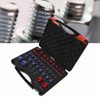 44pcs Nut and Bolt Thread Checker, Red Blue Nut and
