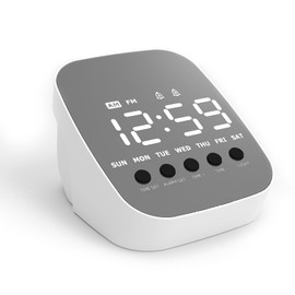 YingCheng Alarm Clock, LED Digital Alarm Clock, 3 Levels Brightness, 2 Alarms, 12/24H, Snooze, Small Alarm Clock for Bedroom, Home Decor, Office, Travel Alarm Clock for Adults, Kids, Elderly