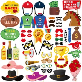 Kentucky Horse Derby Photo Booth Props Horse Race Party Supplies Decorations 50Ct