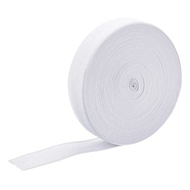 sourcing map Elastic Bands for Sewing 2cm 10 Yard White Knit Elastic Spool High Elasticity for Wigs, Waistband, Pants