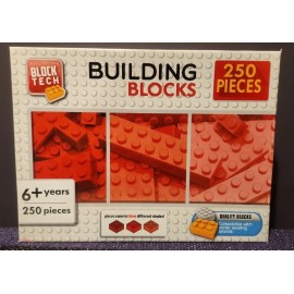 Block Tech Building Blocks Set [ 250 Pieces / 3 Colors ] NEW Choice of Color - Brown