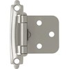 BRAINERD H0103AV-SN-O2 Self-Closing Overlay Hinge, Matte Nickel