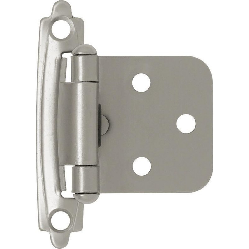 BRAINERD H0103AV-SN-O2 Self-Closing Overlay Hinge, Matte Nickel