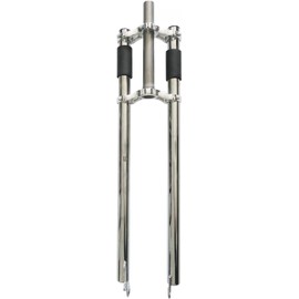 DONSP1986 1-1/8" Threadless Bicycle Fork 26 inch Triple Tree Non Suspension Fork with Doulble Shoulders fit 26" x 3.5 Fat Tire (Fork Only)