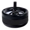 Rotating ashtray 13 cm diameter ashtray metal black matt PVC