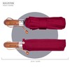 Kelinter® Wooden Handle Windproof Folding Umbrella with Auto Open and