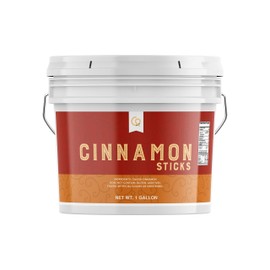 Cinnamon Sticks, 1 Gallon, 3” Length, Gluten-Free, 100% Pure, Additive-Free & Preservative-Free, Packaged in the US, BPA-Free & Reusable Bucket