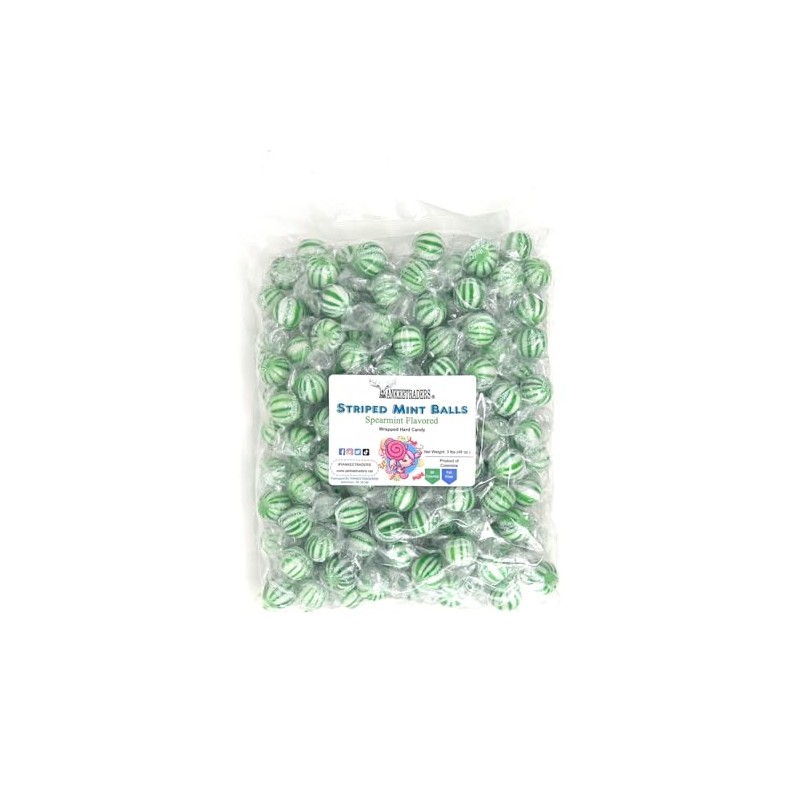 YANKEETRADERS Spearmint Candy Balls
