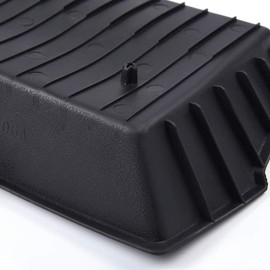 PIT66 Full Length Front Center Console Mat, Compatible with Dodge Ram 1500 2015 2016 2017 2018 2019/ Fit Dodge Ram 2500 2016-2017, Black 5VC95DX9AB, 5VC95DX9AA