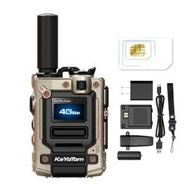 M8 KaYoTom POC FRS Two-Way Walkie-Talkie 5000KM Global Walkie-Talkie Long Range Global PTT Walkie-Talkie Ultra Long Range Communicator Outdoor Organizer C Radio Audio Network Communication Durable Safe Fast Walkie-Talkie - Color: 1piece