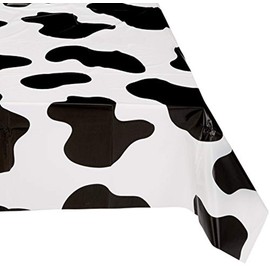 Rhode Island Novelty 54 Inch x 72 Inch Cow PNT Plastic Tablecloth One Per Order