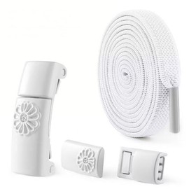 MapleFrost 2 pairs of Magnetic shoelaces, no need for lazy people to tie shoelaces, buckle elastic, unisex, children's fixed artifact