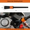 Motorcycle Cleaning Brush Kit 6 Pack with Easy Reach Brush,Wool