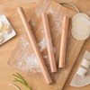 Pack of 3 Wooden Rolling Pin, Beech Wood Rolling Pin,